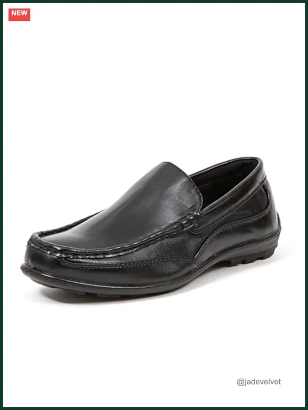 Boys Driving Moc Loafers Dress Shoes Slip On Simulated Leather
